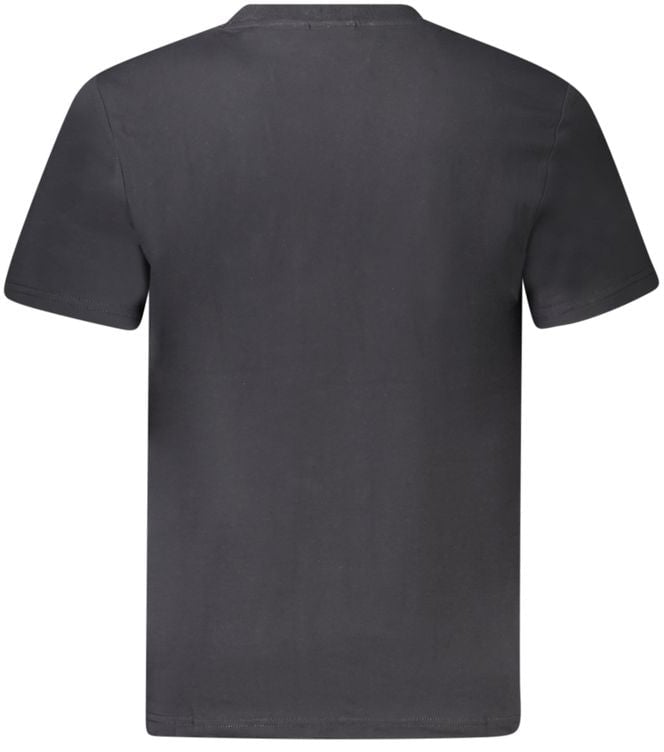 Napapijri Black Cotton Men T-Shirt Zwart