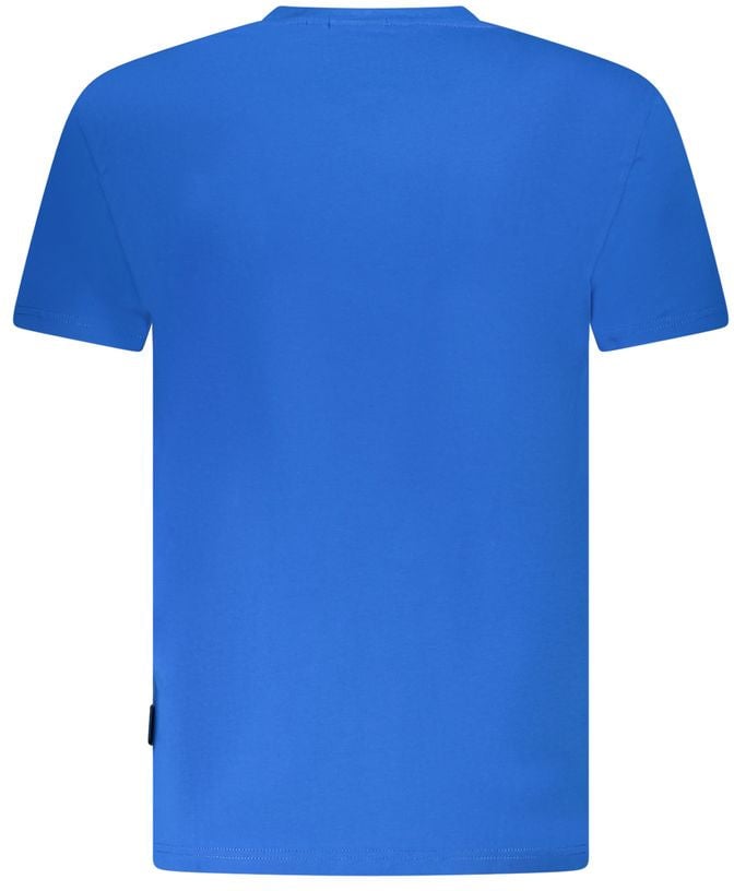 Napapijri Napapijri Azzurro Cotton Men T-Shirt Blauw