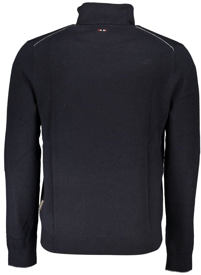 Napapijri Napapijri Black Tessuto Mens Sweater High Neck Zwart