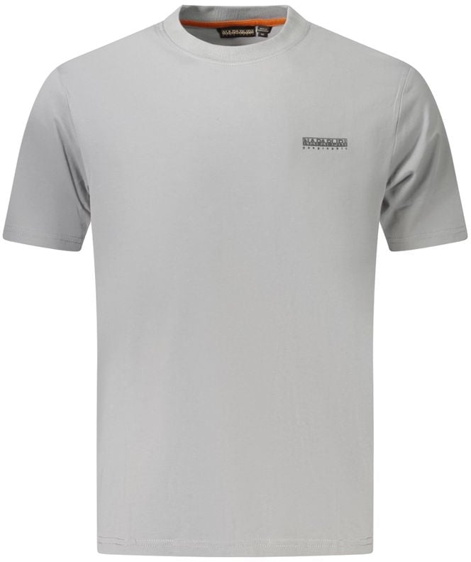 Napapijri Napapijri Grigio Cotton Men T-Shirt Grijs