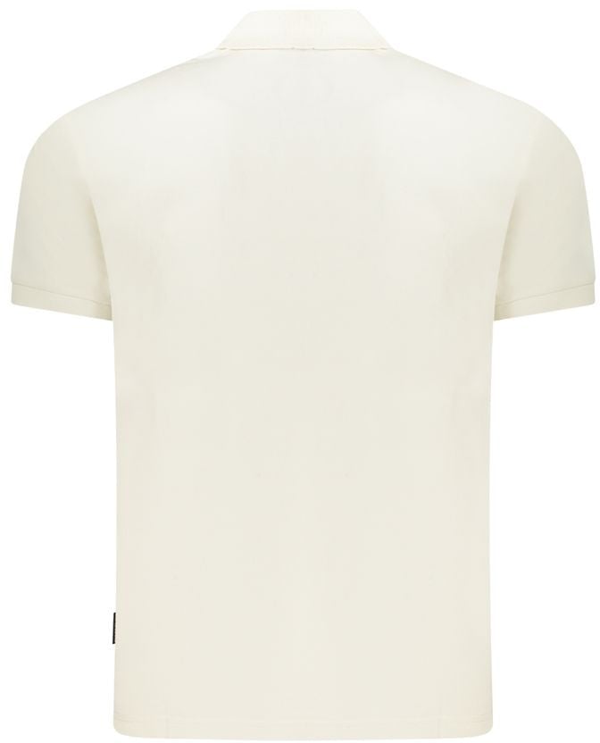 Napapijri Napapijri White Cotton Men Polo Wit