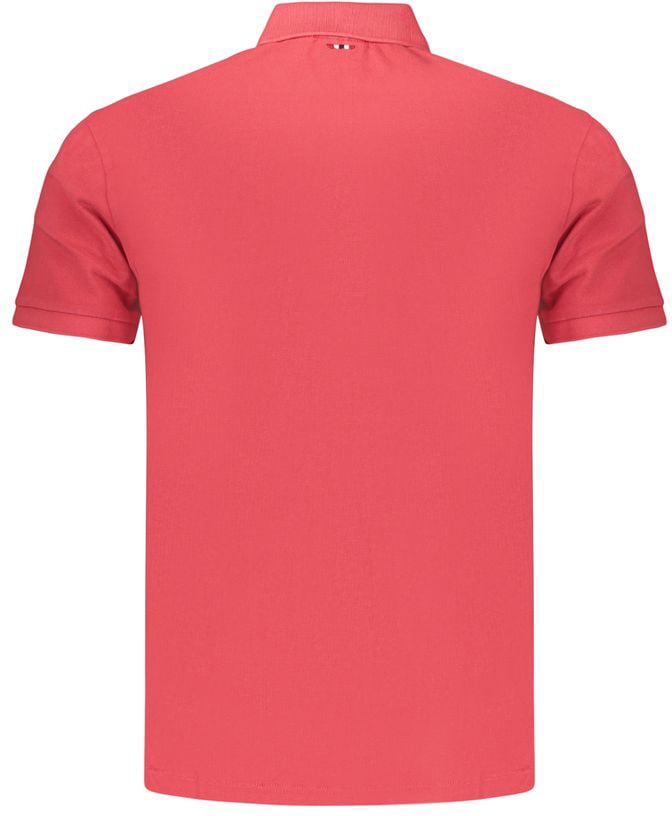 Napapijri Red Cotton Men's Polo Shirt Rood