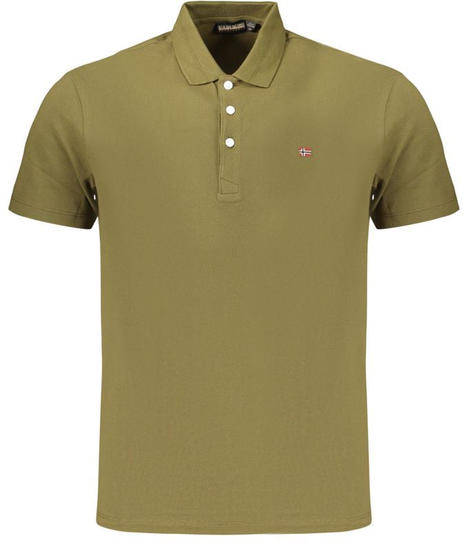 Napapijri Green Cotton Men's Polo Shirt Groen