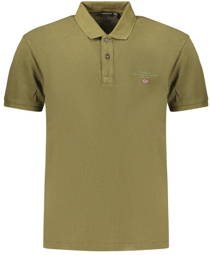 Napapijri Verde Cotton Men's Polo Groen
