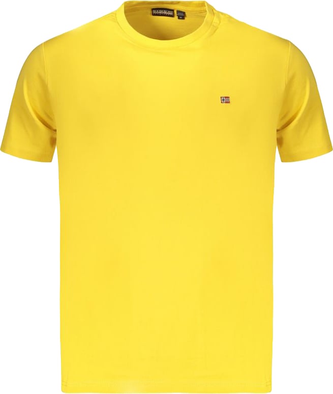 Napapijri Napapijri Giallo Cotton Men's T-Shirt Geel