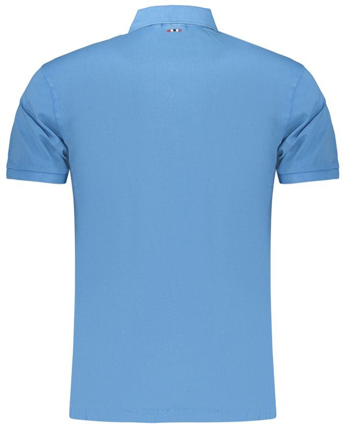 Napapijri Azzurro Cotton Men Polo Blauw