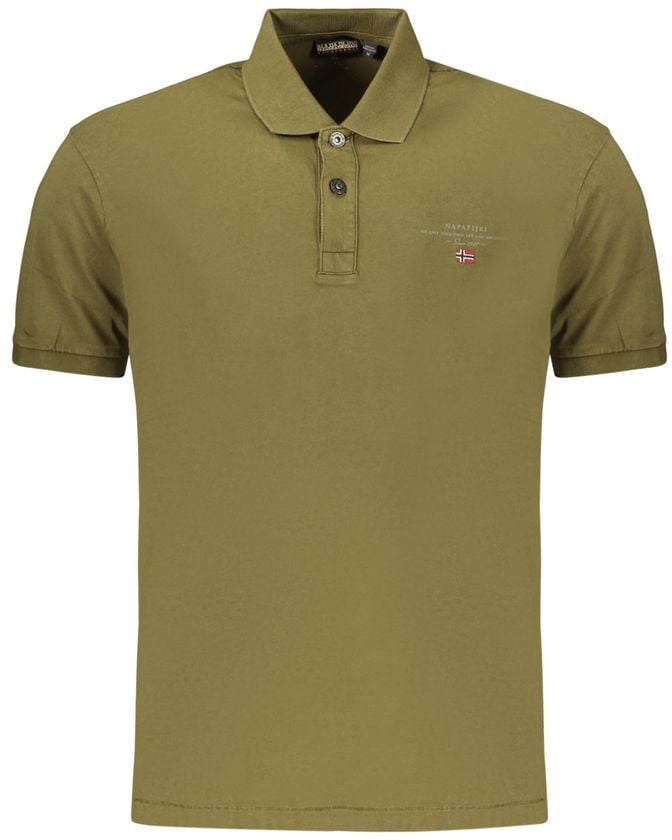 Napapijri Green Cotton Men's Polo Shirt Groen