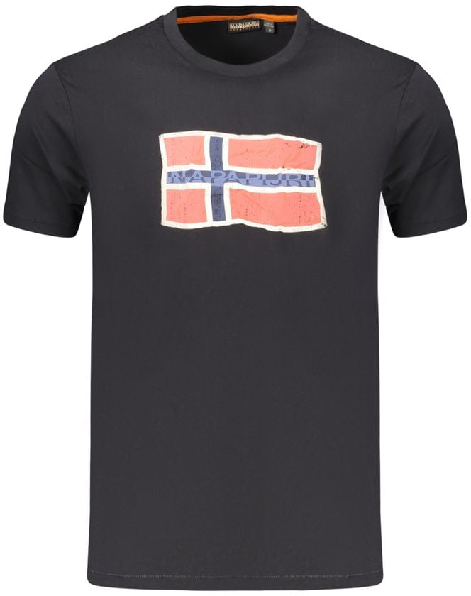 Napapijri Black Cotton Men's Shirt Zwart