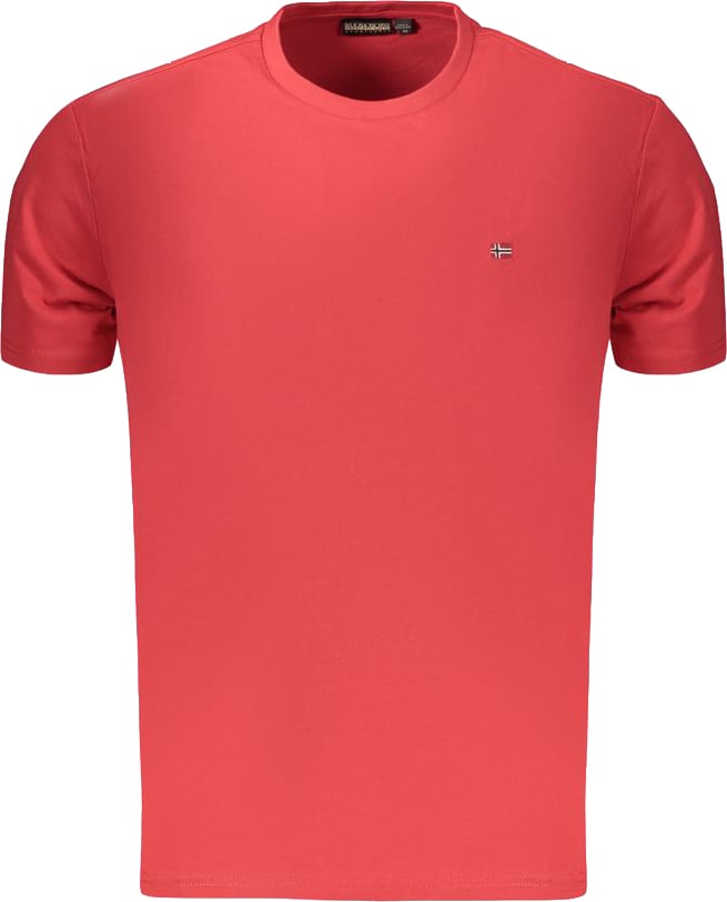 Napapijri Napapijri Red Cotton Men's T-Shirt Rood