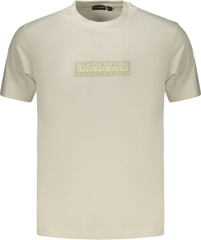 Napapijri White Cotton Men's T-Shirt Wit