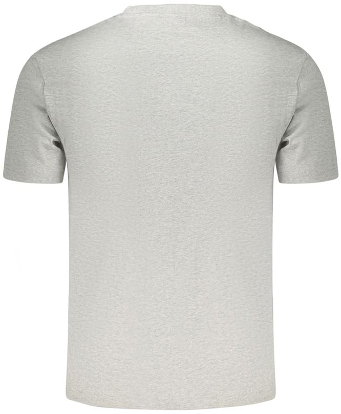 Napapijri Gray Cotton Men's T-Shirt Grijs