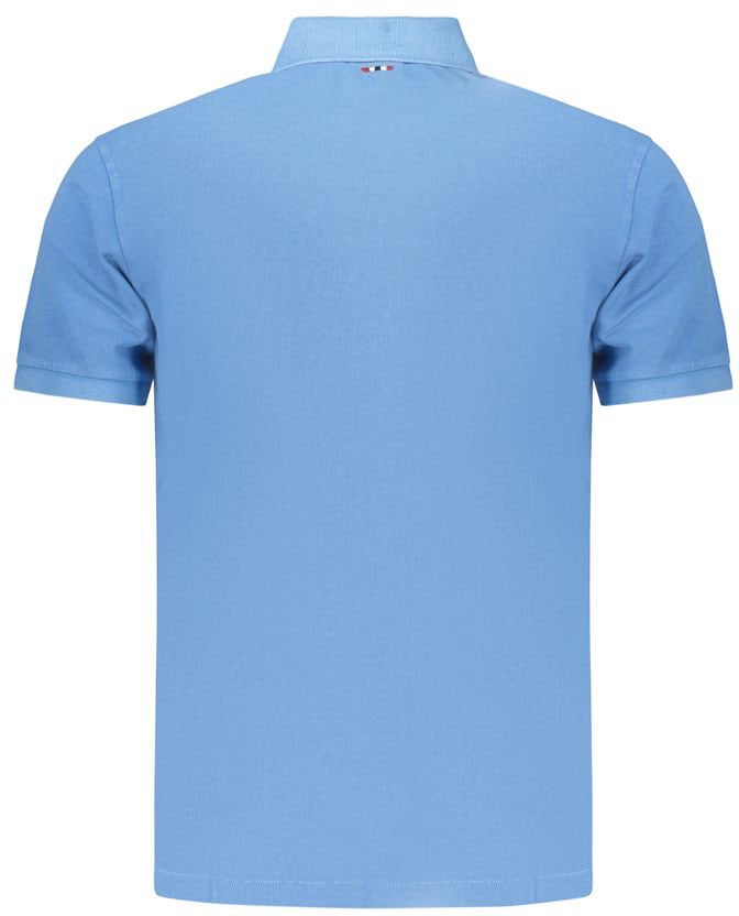Napapijri Napapijri Azzurro Cotton Men's Polo Blauw