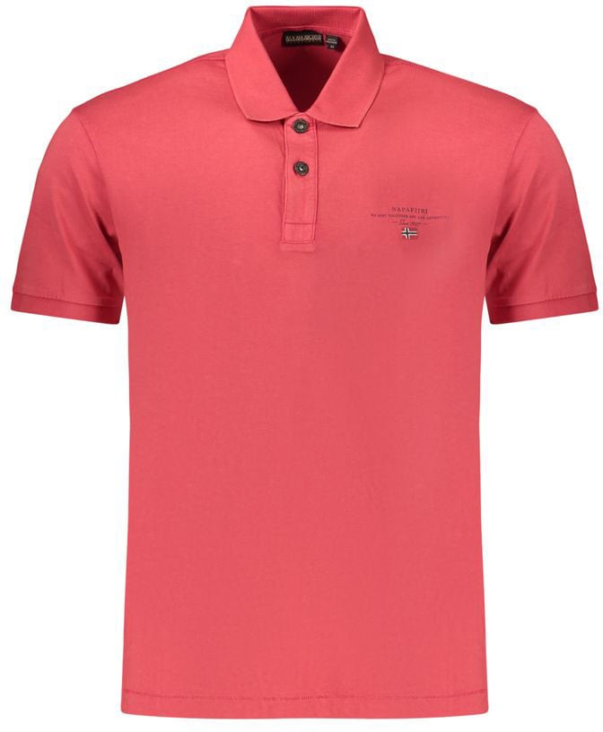 Napapijri Rosso Cotton Men's Polo Rood