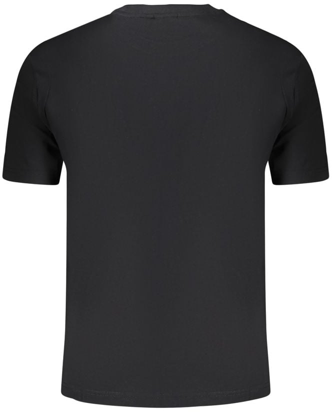 Napapijri Black Cotton Men's T-Shirt Zwart