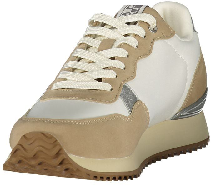 Napapijri Bianco Polyester Women's Sneakers Blauw