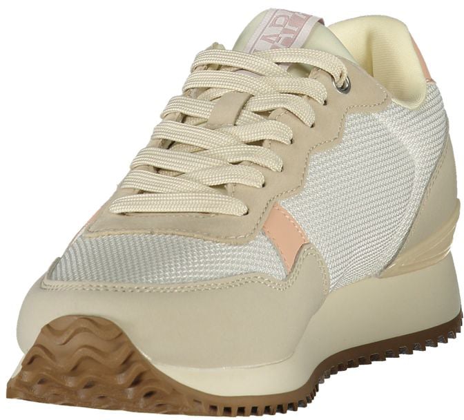 Napapijri White Polyester Women's Sneaker Blauw