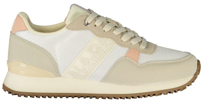 Napapijri White Polyester Women's Sneaker Blauw