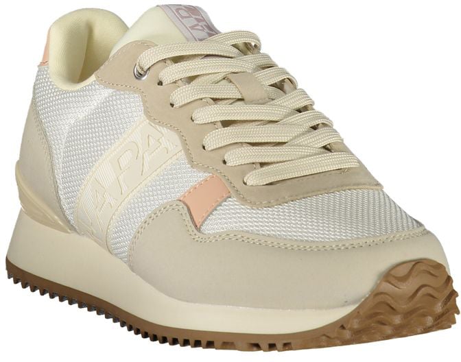 Napapijri White Polyester Women's Sneaker Blauw