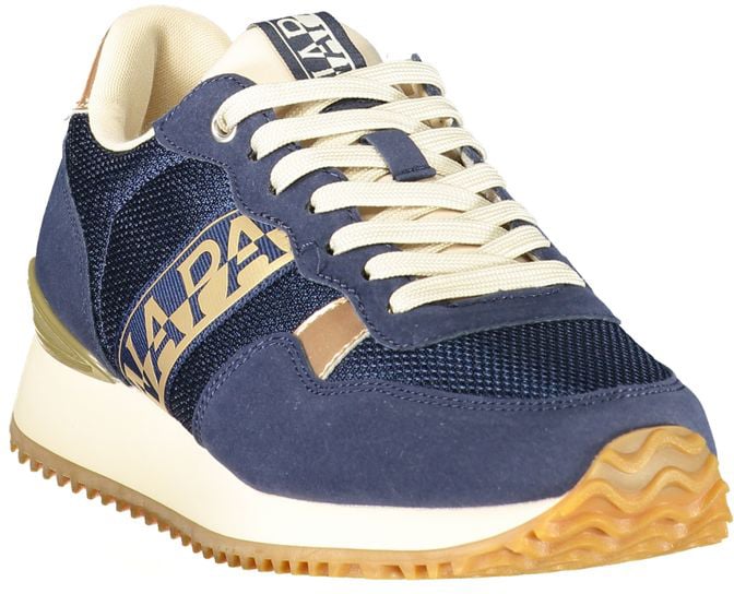 Napapijri Blue Polyester Women's Sneaker Blauw