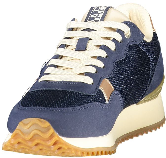 Napapijri Blue Polyester Women's Sneaker Blauw