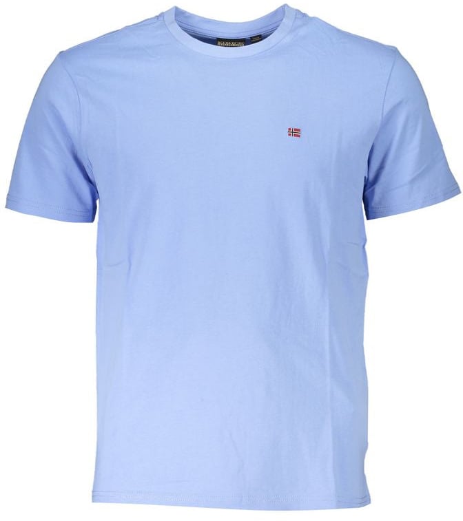 Napapijri Napapijri Blu Cotton Men T-Shirt Blauw