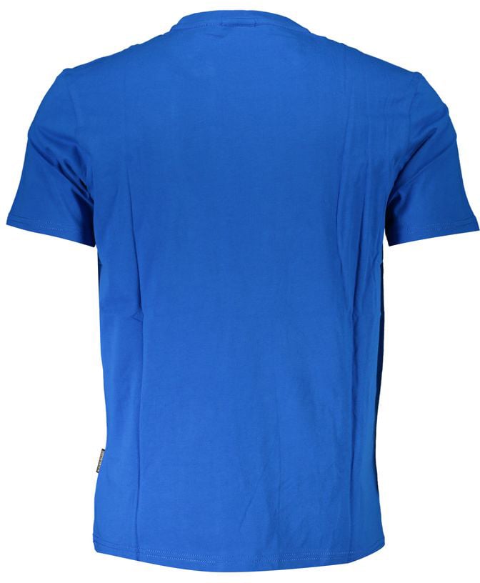 Napapijri Napapijri Blu Cotton Men T-Shirt Blauw