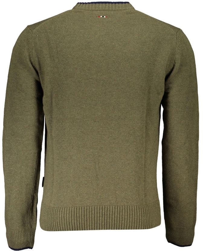 Napapijri Green Fabric Men Sweater Groen