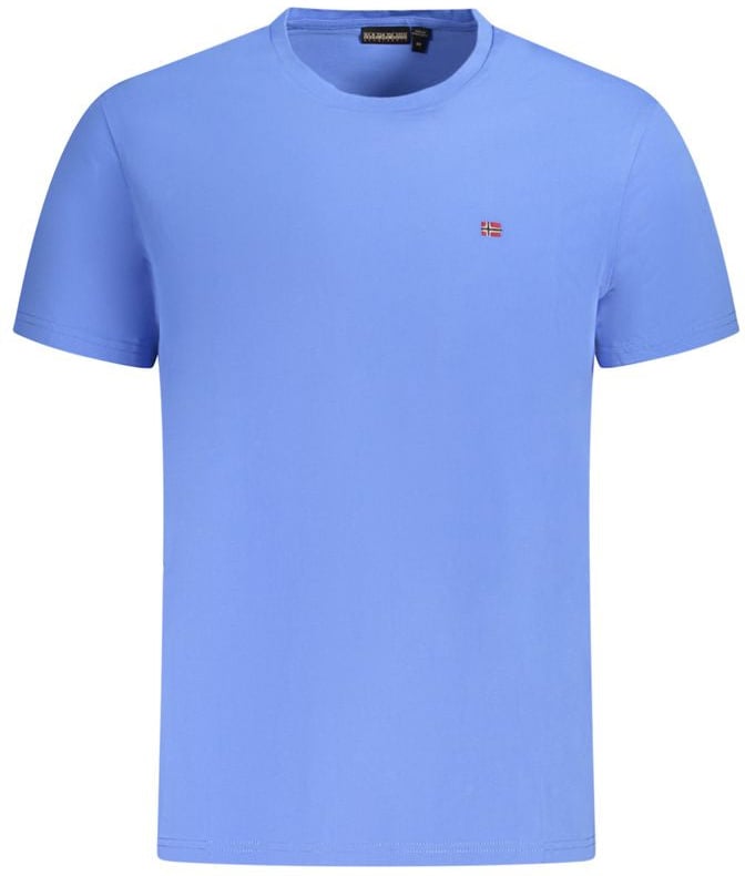 Napapijri Napapijri Blue Cotton Men's T-Shirt Blauw