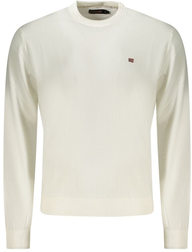 Napapijri White Cotton Men Shirt Wit