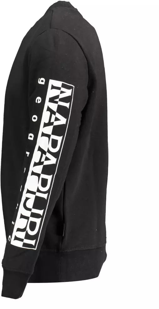 Napapijri Black Cotton Sweater Zwart