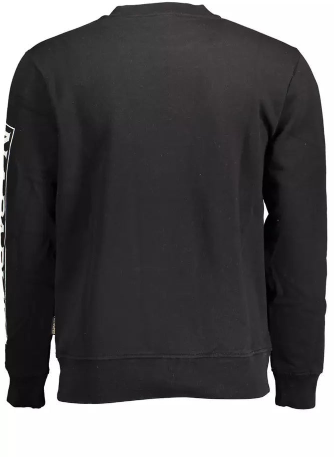Napapijri Black Cotton Sweater Zwart