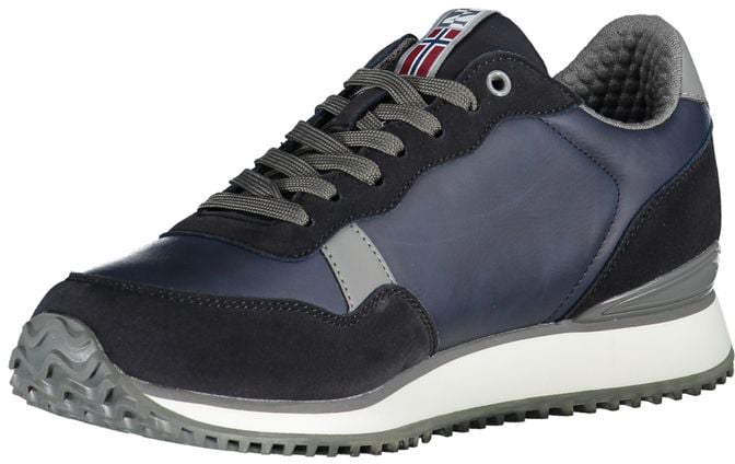 Napapijri Blue Polyester Sneaker Blauw