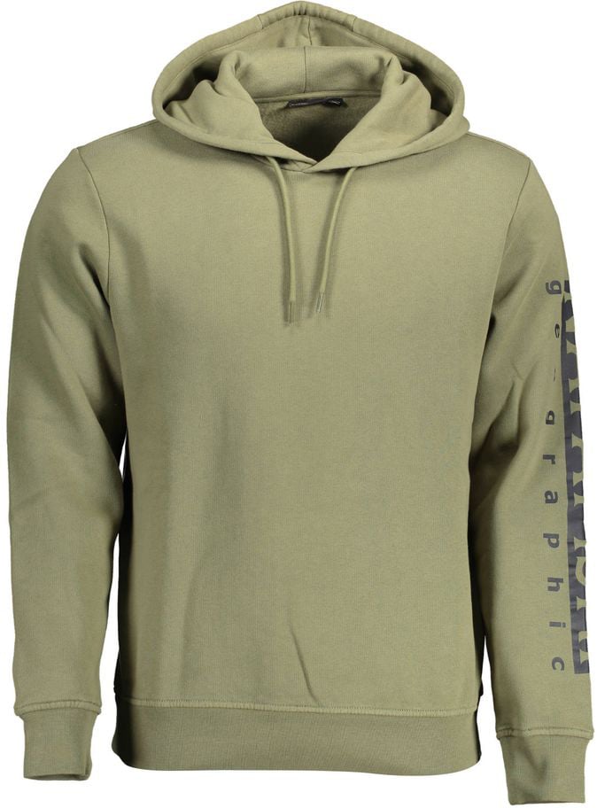 Napapijri Napapijri Verde Cotton Men Sweatshirt Groen