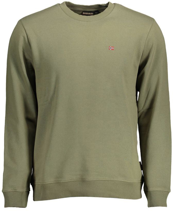 Napapijri Napapijri Verde Cotton Men's Sweatshirt Groen