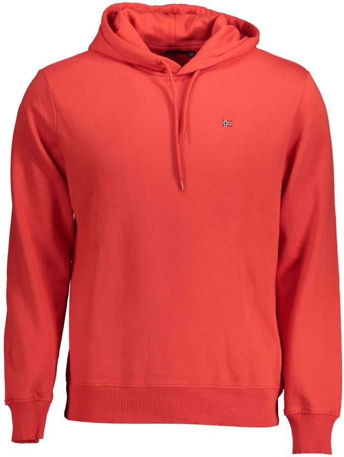 Napapijri Napapijri Rosso Cotton Men's Sweatshirt Rood