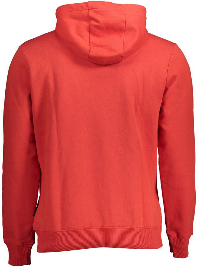 Napapijri Napapijri Rosso Cotton Men's Sweatshirt Rood