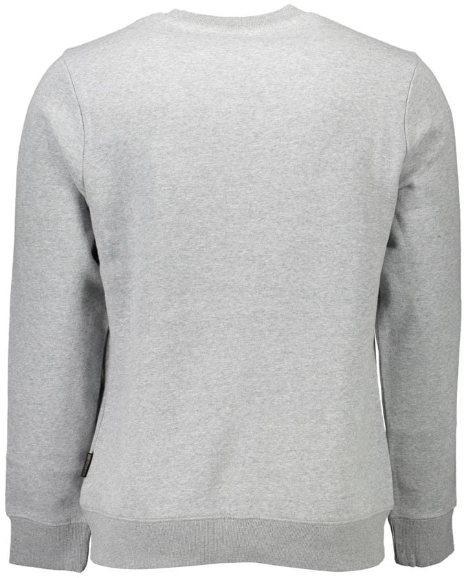 Napapijri Napapijri Grigio Organic Cotton Men Sweatshirt Grijs