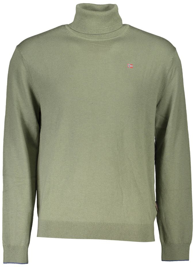 Napapijri Napapijri Verde Wool Men Sweater Groen