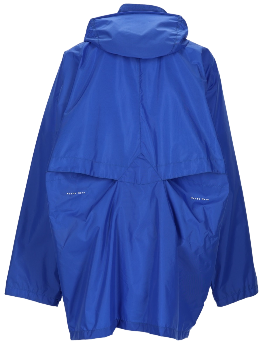 Napapijri Waterproof Blue Jacket with Half-Zip Front Blauw