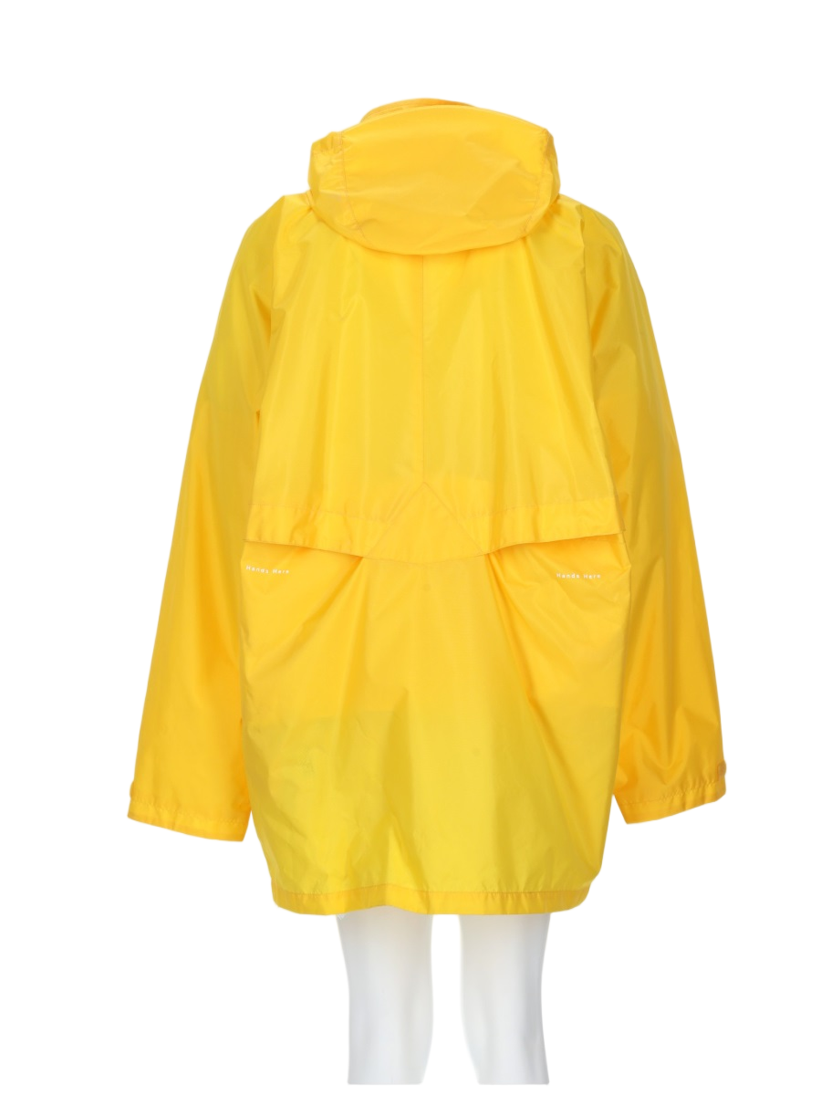 Napapijri Half-Zip Yellow Sports Jacket with Adjustable Hood Goud
