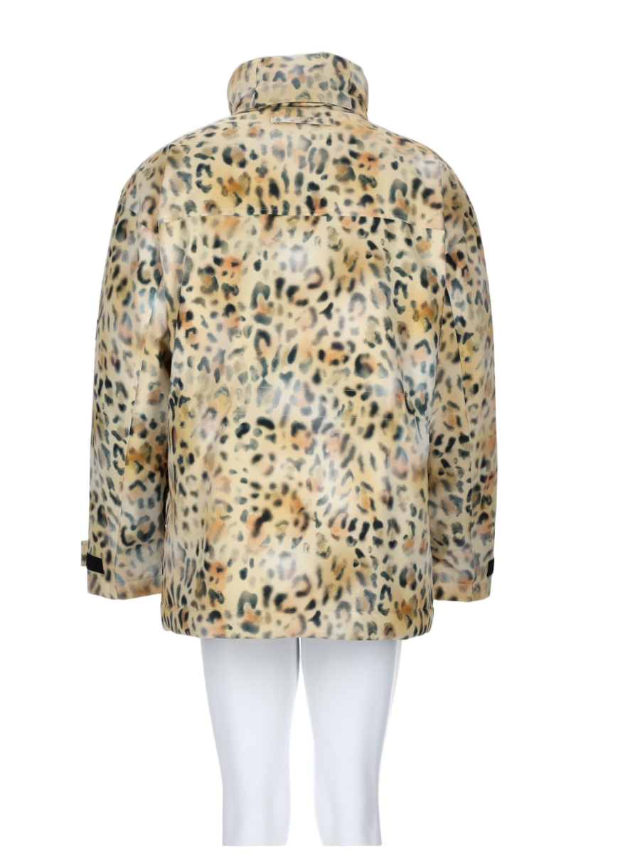 Napapijri Short Loose-Fit Parka with High Collar Neutraal