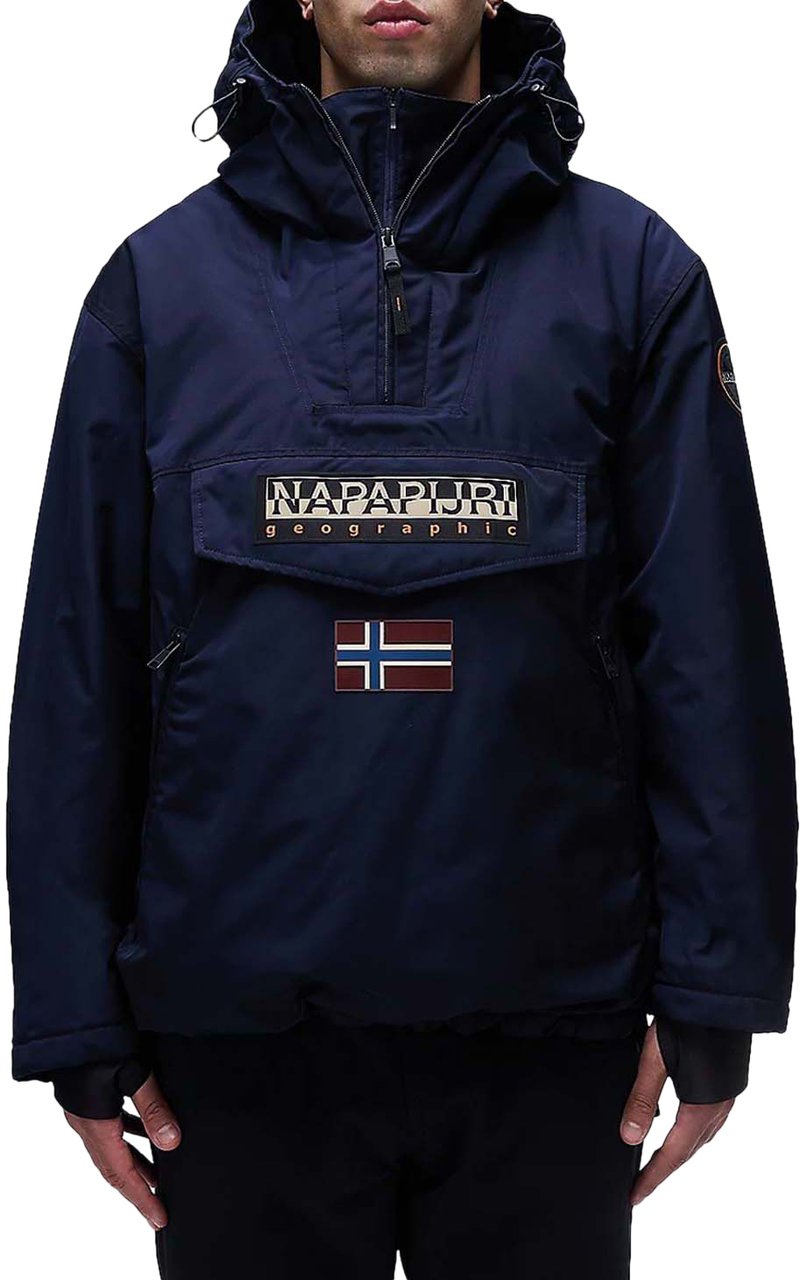 Napapijri Napapijri Rainforest Next Anorak Jas Marineblauw Blauw