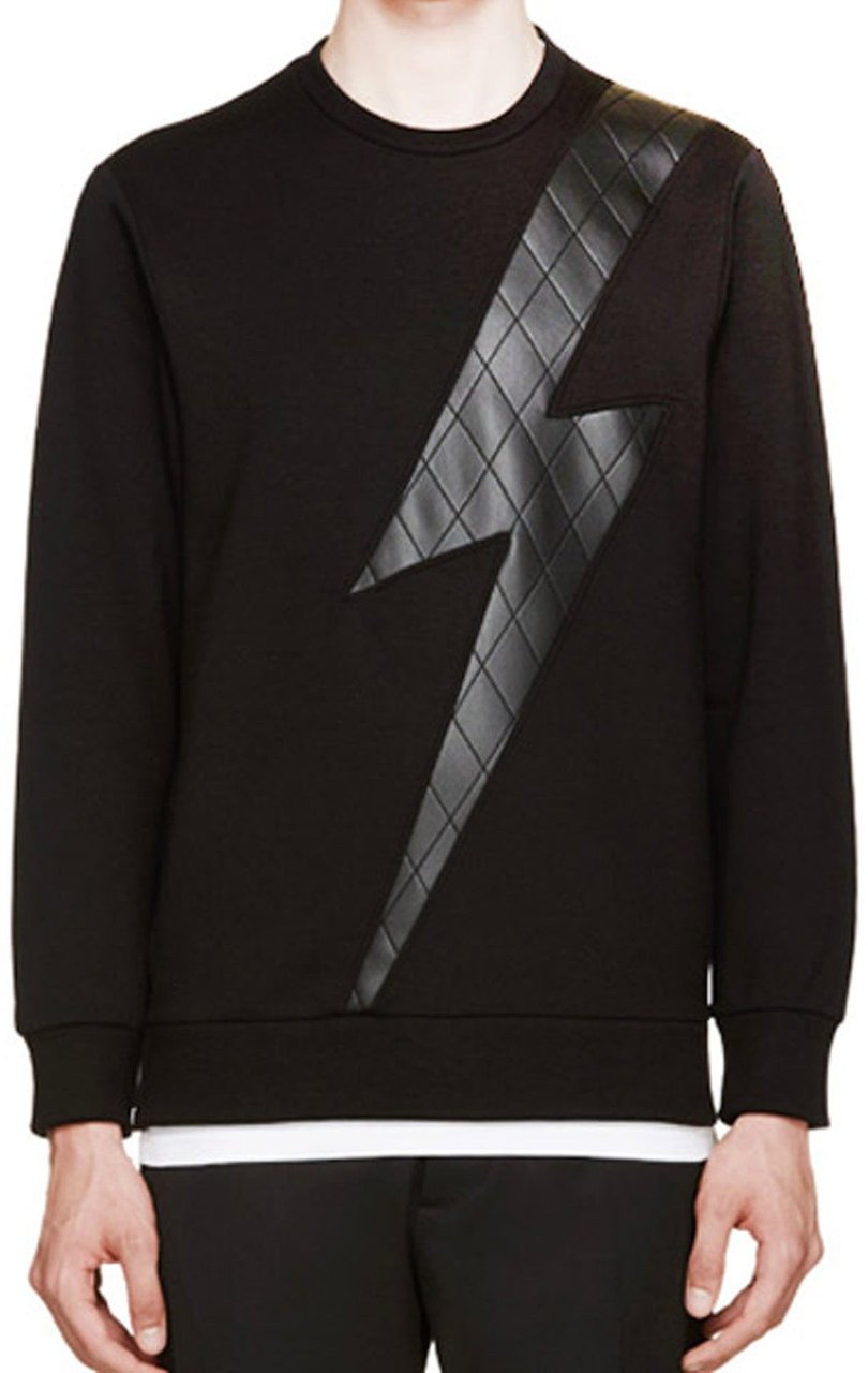 Neil Barrett Flash Design Sweatshirt Zwart