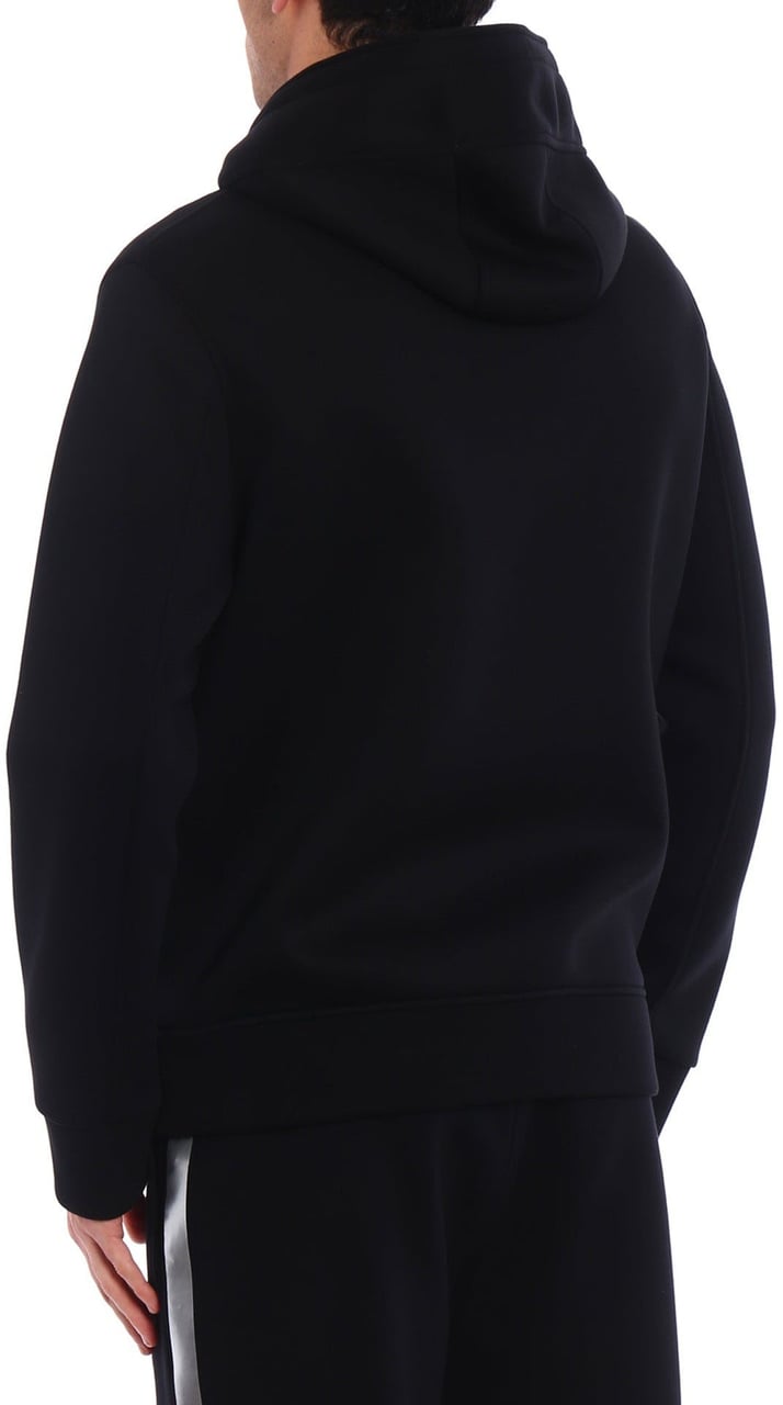 Neil Barrett Logo Hooded Sweatshirt Zwart