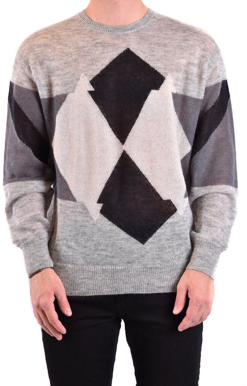 Neil Barrett Men Knitwear Grijs