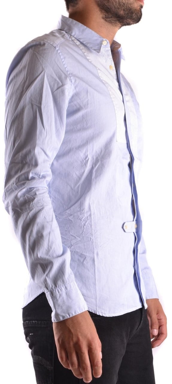 Neil Barrett Men Shirt Lichtblauw