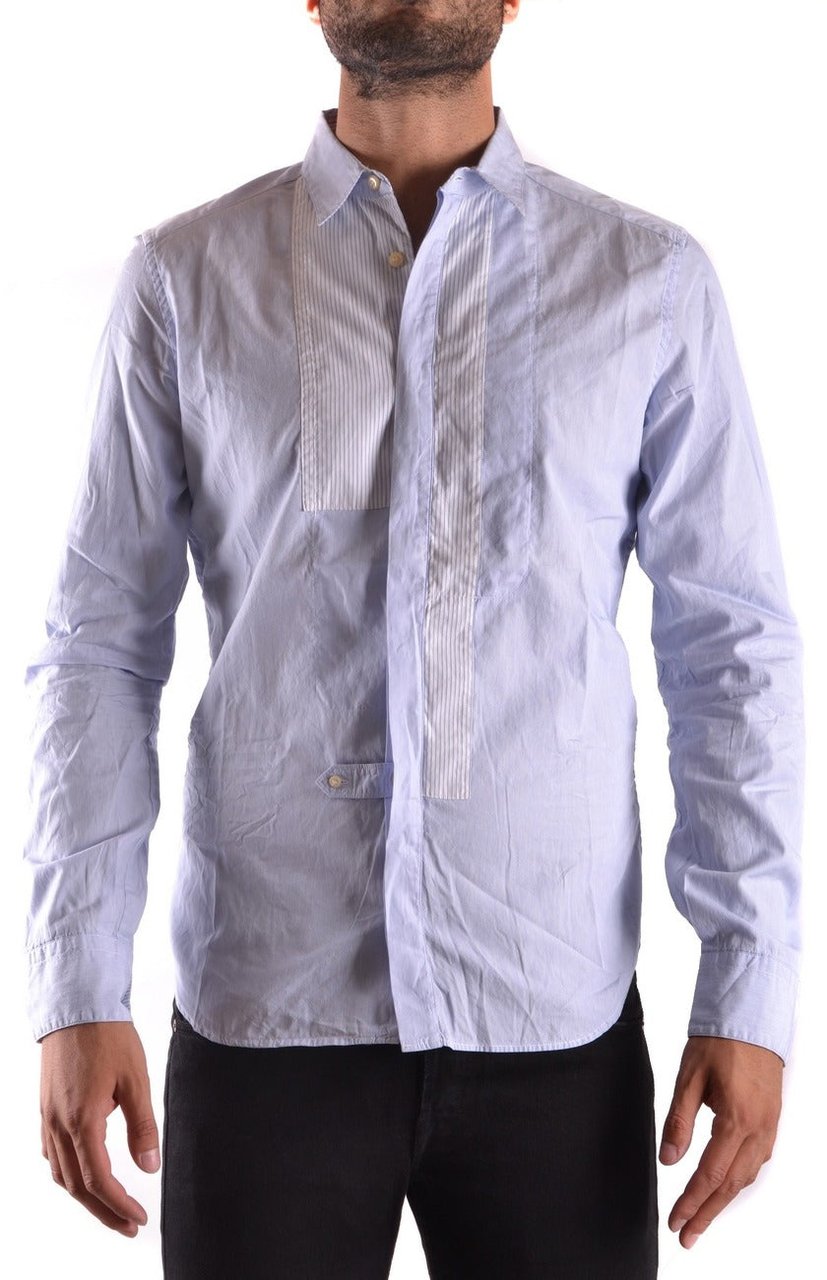 Neil Barrett Men Shirt Lichtblauw