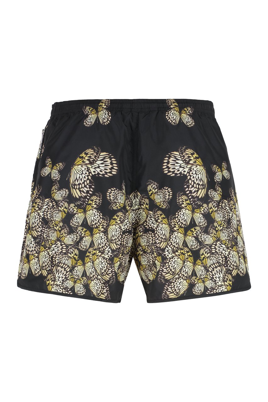 Neil Barrett Printed swim shorts Zwart