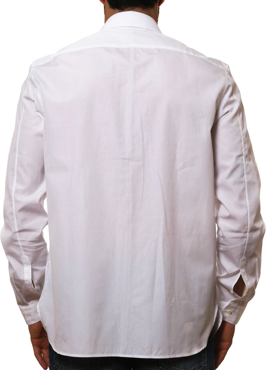 Neil Barrett Neil Barrett State Of Liberty Cotton Shirt Wit