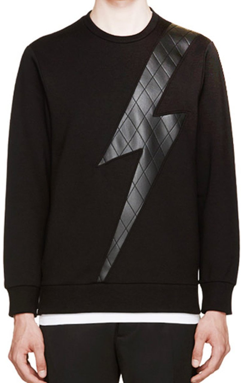 Neil Barrett Neil Barrett Flash Design Sweatshirt Zwart